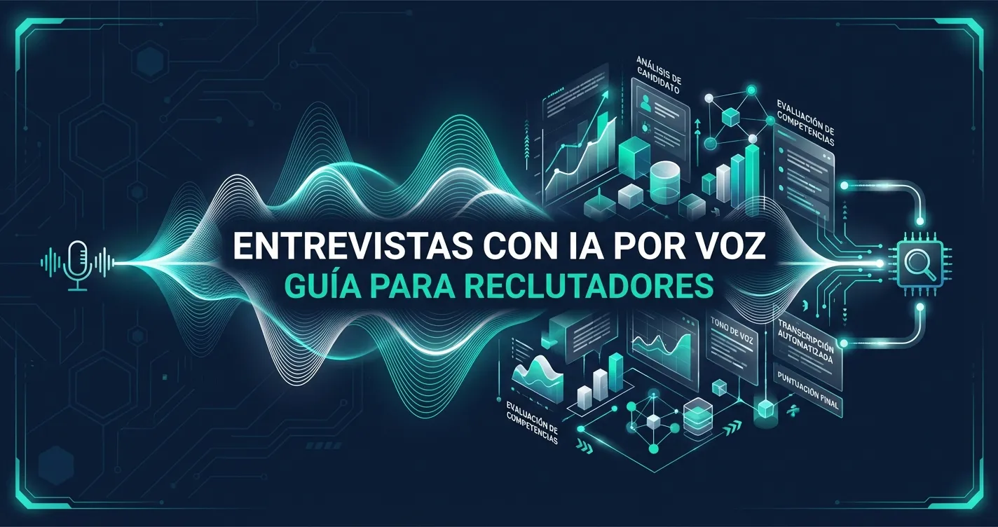 AI voice interviews - candidate conducting automated interview with artificial intelligence and results report